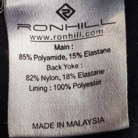 Ronhill running leggings athletic pants black red design women's size M - Picture 8 of 8